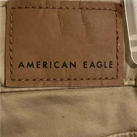 AE sz US 4 27W Hi-Rise jeggings  stretch standard  khaki NWT - Picture 5 of 9